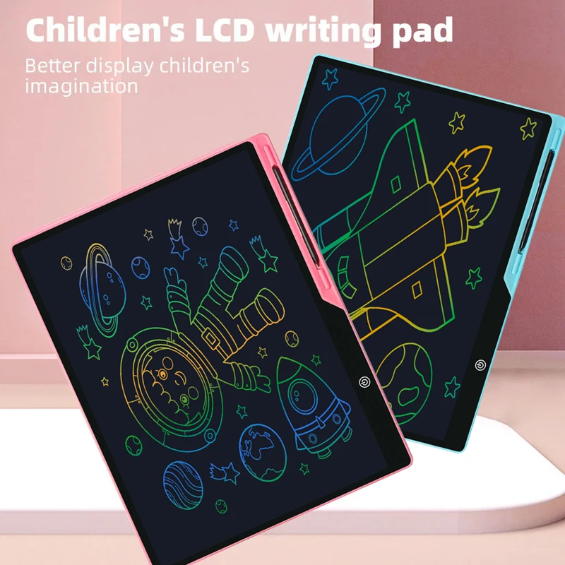 Tablette de dessin LCD électronique pour enfants, tablette d'écriture manuscrite, bloc-notes de charge, jouets pour filles et garçons, cadeau pour enfants, 20 pouces