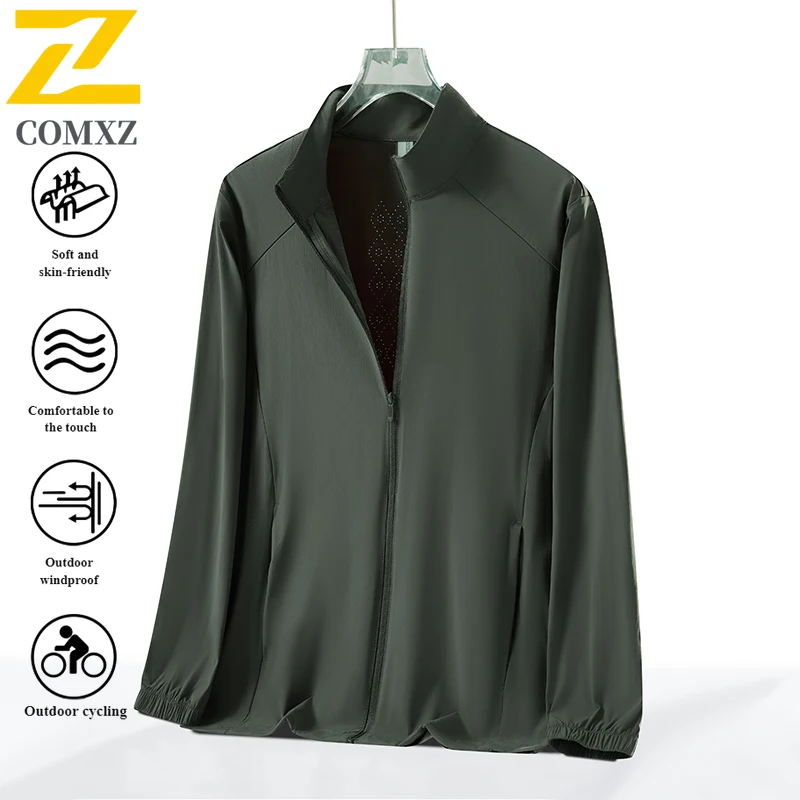 سترة صيفية للحماية من الأشعة فوق البنفسجية بعامل حماية من الأشعة فوق البنفسجية 50 + غطاء محرك السيارة قابل للفصل معطف جلد الصيد للرجال والنساء خفيف الوزن ملابس رياضية خارجية واقية من الشمس 2025 #5