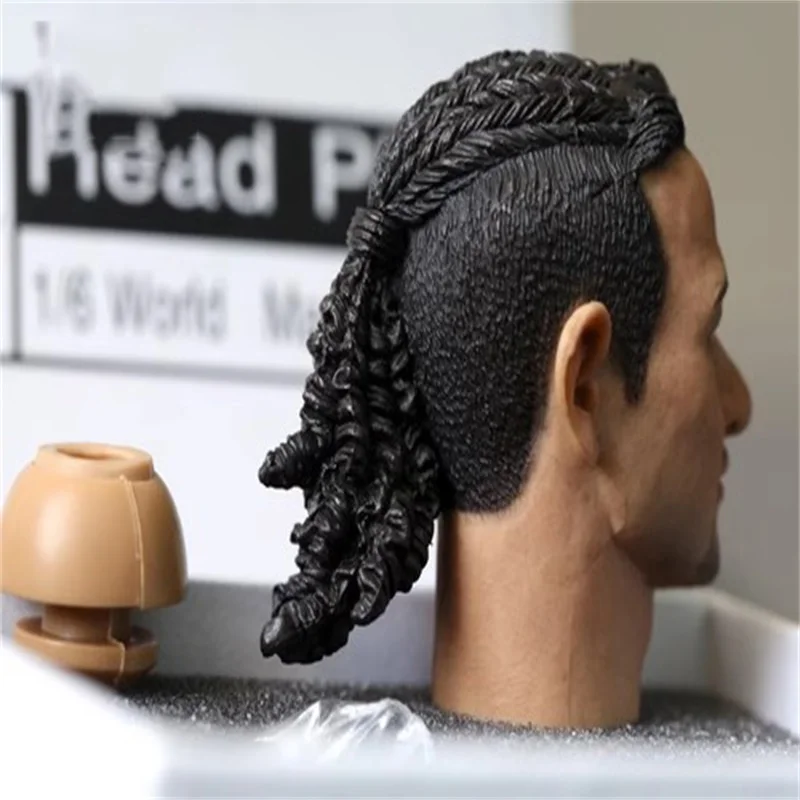 Hot Sale 1/6 Male Jacky Cheung Jianghu Edition Little Braid Head Carving High Quality Model Fit 12'' Action Figure Body In Stock