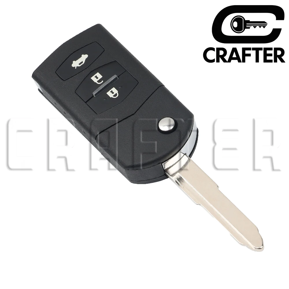 キークラフター SKE126-01 433MHz チップID 4D63 フリップリモートカーキー SKE126-A1 マツダ2 3 5 6 三菱システム対応