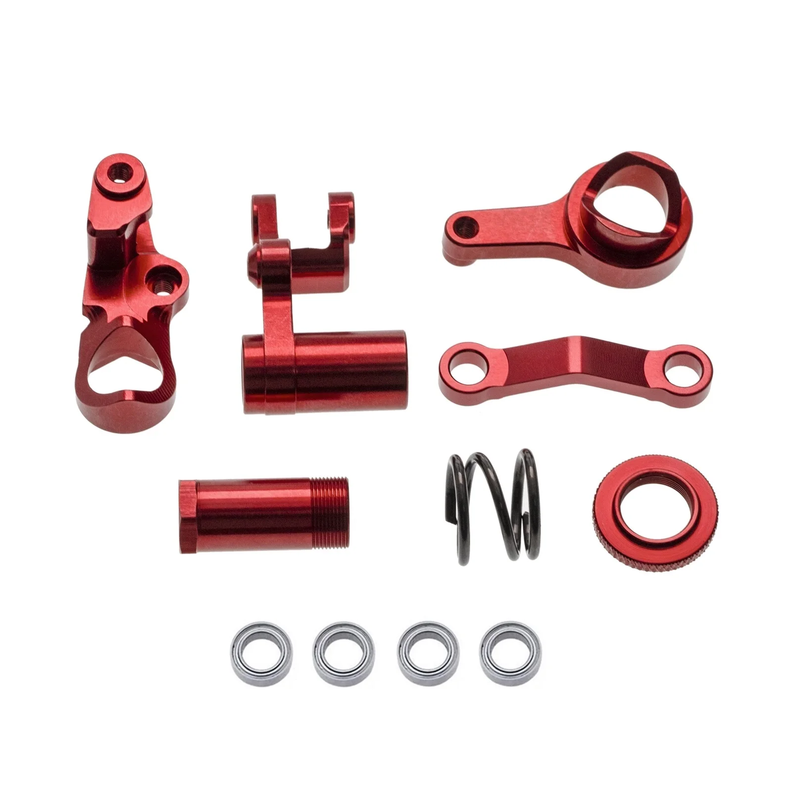 Traxxas 6845X Metal Steering Bellcrank & Drag Link Set | 1/10 Slash/Rustler/Stampede/Hoss 4X4 VXL Upgrade | CNC Aluminum Servo S