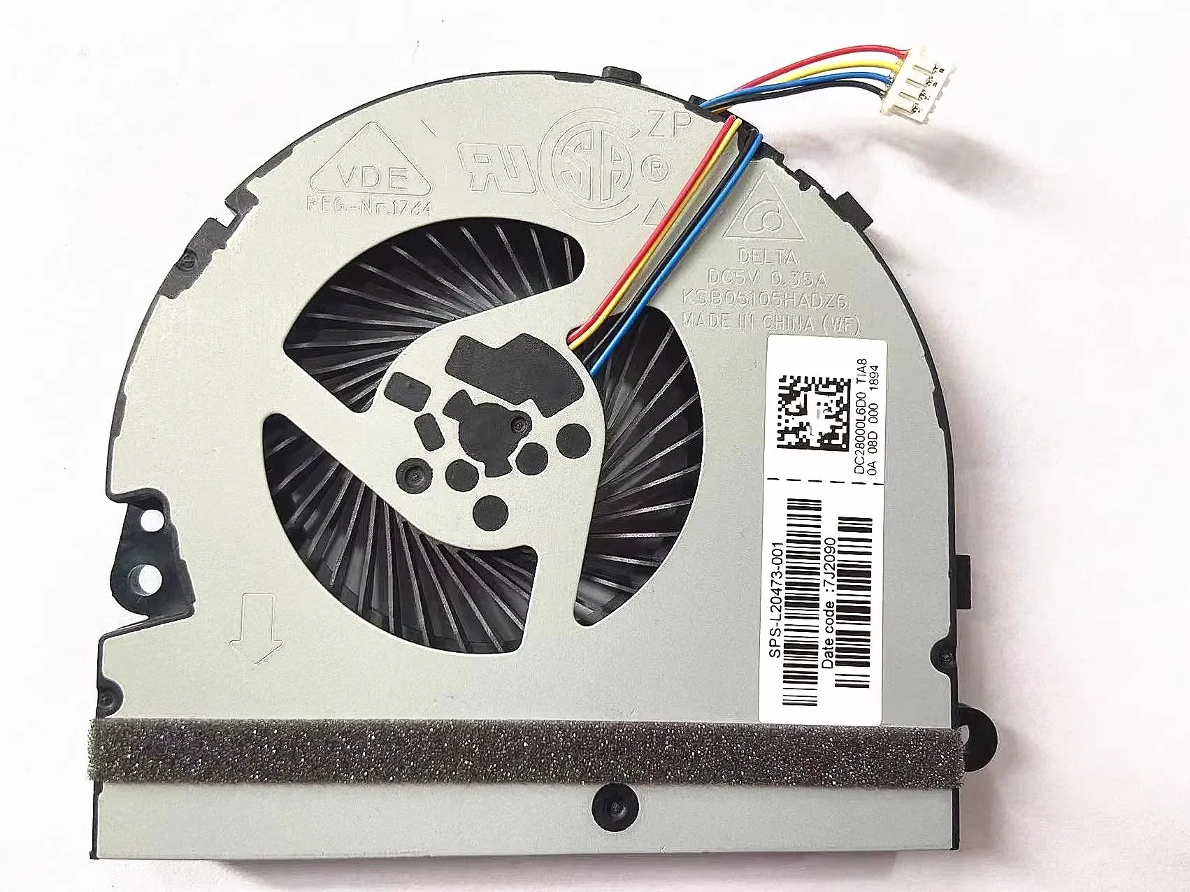 New For HP 15-DA 15-DA 15-DAxxxx TPN-C135 TPN-C136 L20473-001 15-da0014dx 15-da0012dx Laptop CPU Fan