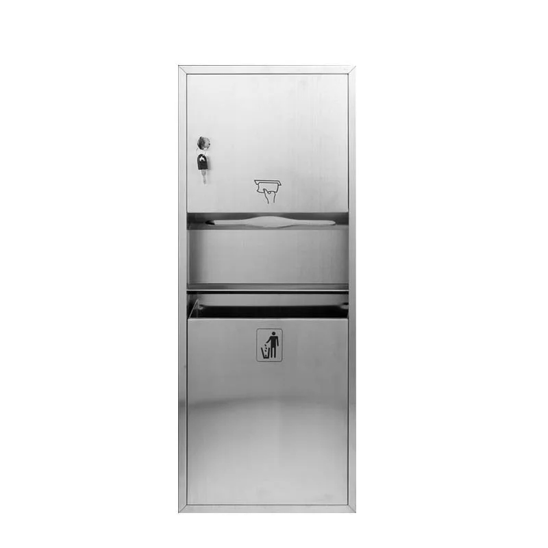 

Stainless steel combination cabinet in-wall store Stainless steel tissue box tissue rack Commercial