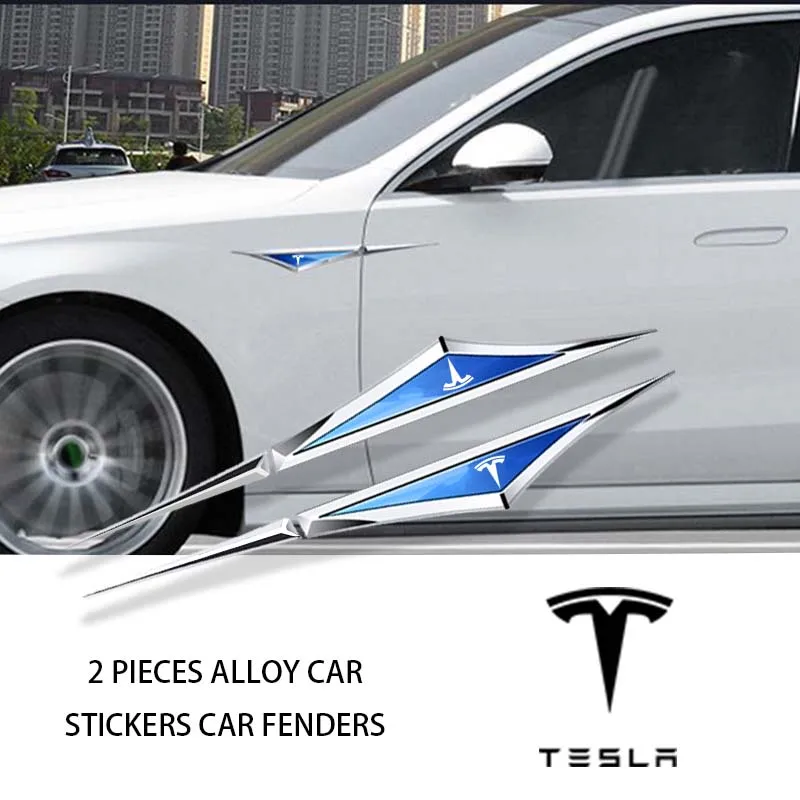 

2 pieces 3D Alloy Car Stickers Car Accessories for Tesla Model Y Juniper 2025 Tesla Model 3 highland Interior tesla grab handle