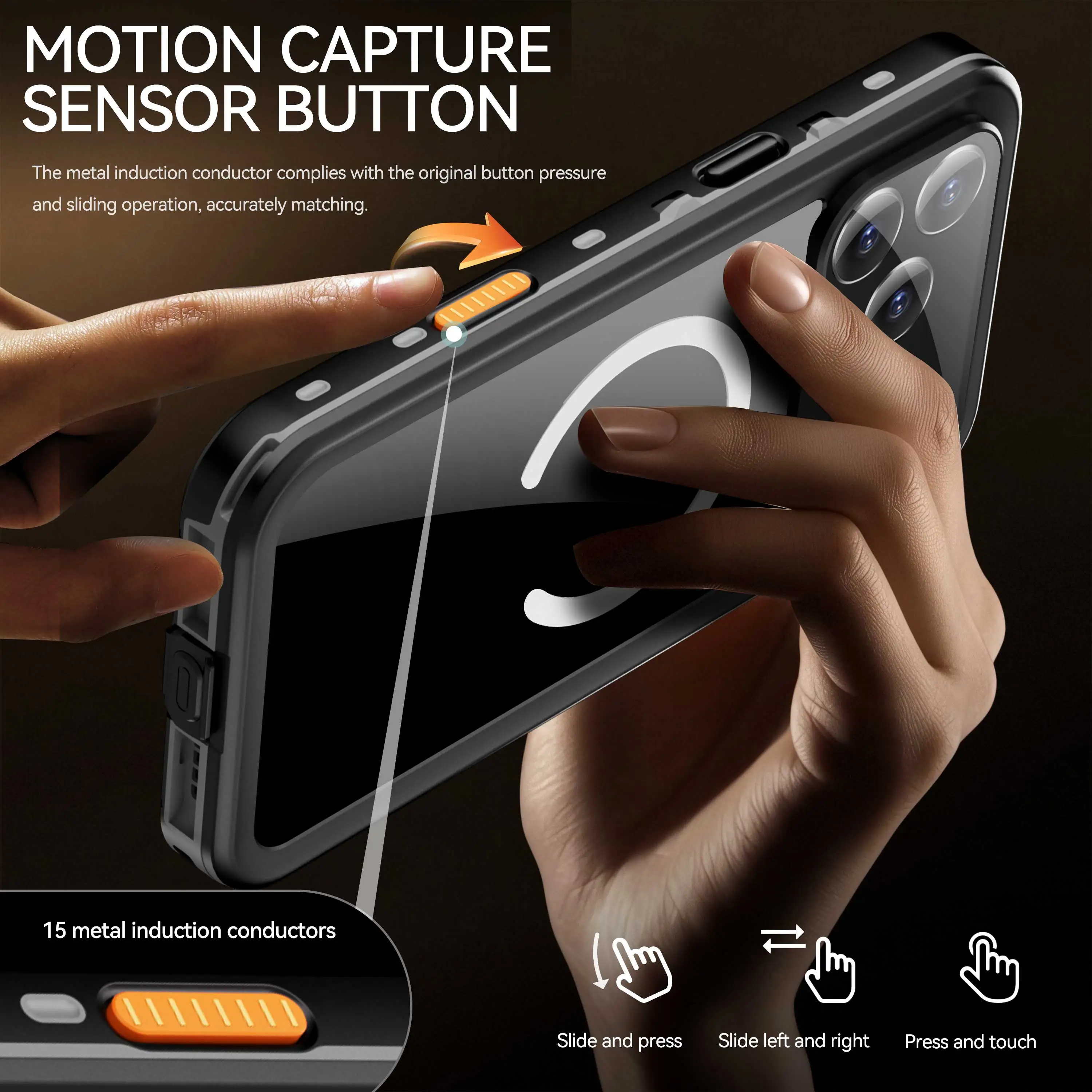 Casing HP Shellbox terlaris, perlindungan penuh 360 derajat, anti guncangan, anti debu, tahan air IP68 profesional untuk iPhone 17 Pro/16/15/14/13