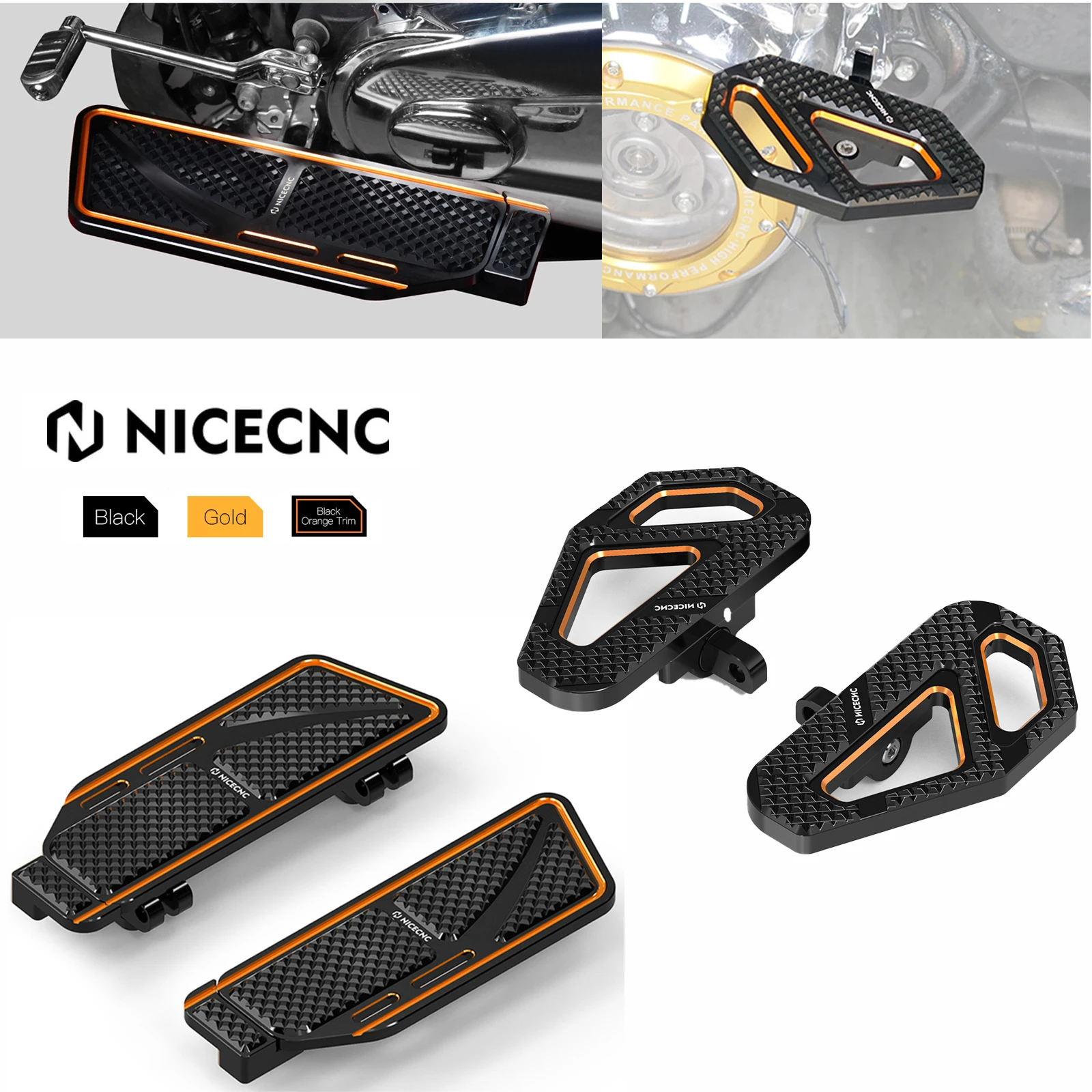 

NICECNC Rider Passenger Footboard For Harley Road King Special FLHRXS 2017-2024 2023 Street Glide FLHX Road Glide Special FLTRXS