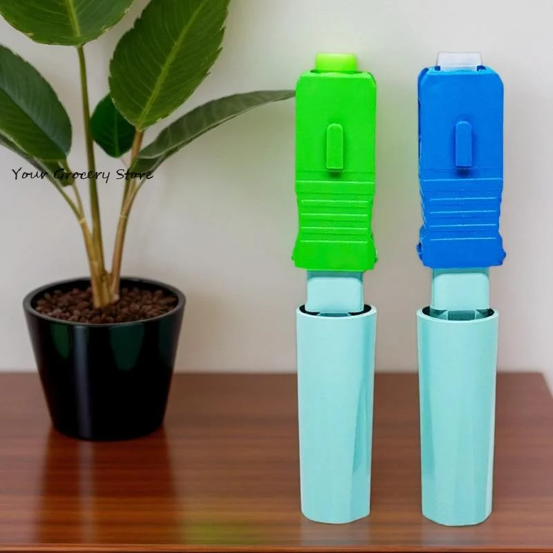 SCUPC/APC Optical Fiber Quick Connector Fiber Optic Cold Splicing FTTH Tool Fiber Cold Connection Field Assembly Fast Connector
