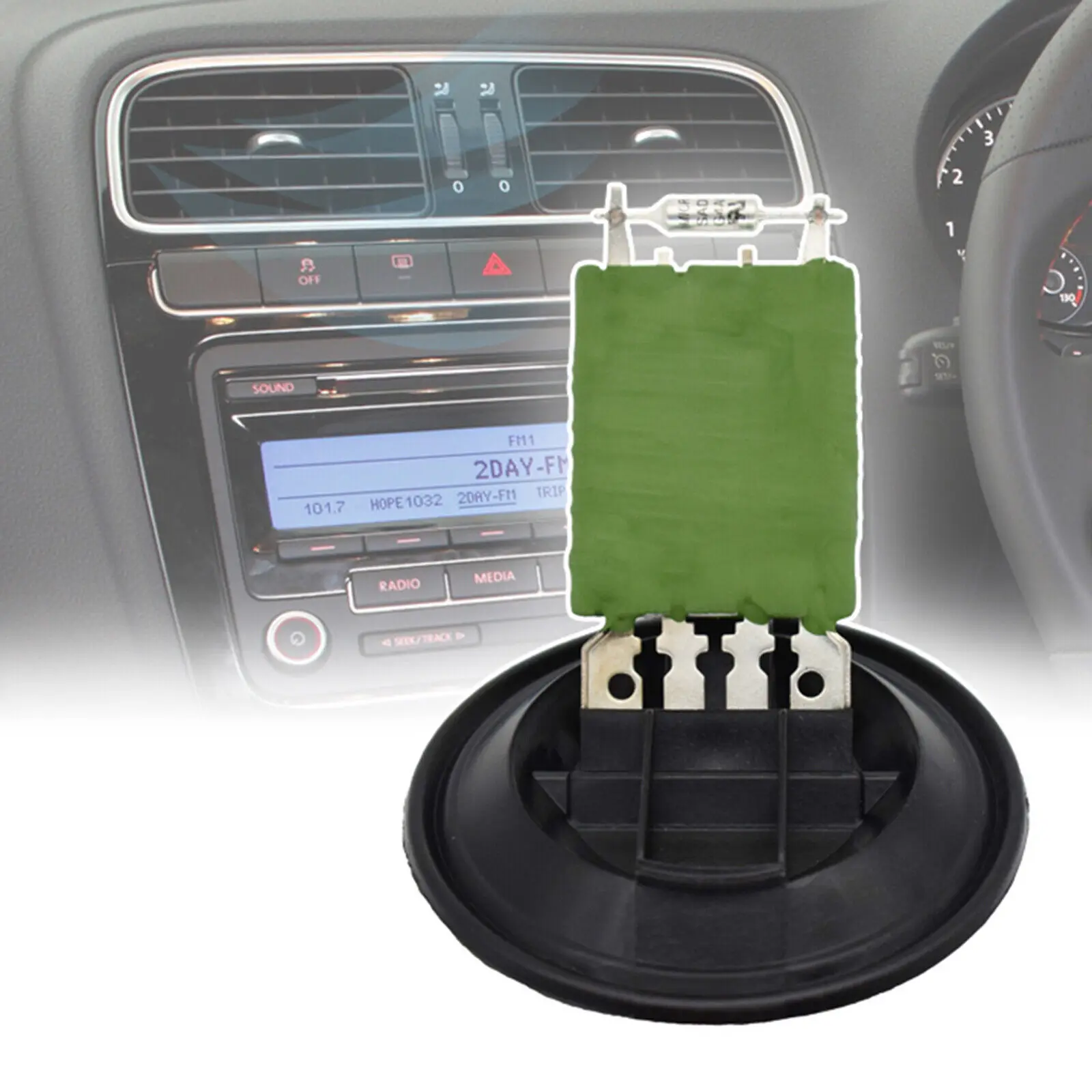 

1pc Automotive Engine Heater Fan Blower Control Resistor OE 6Q0959263 6Q0959263A For Volkswagen Polo Seat Skoda Ibiza Audi A1 A2