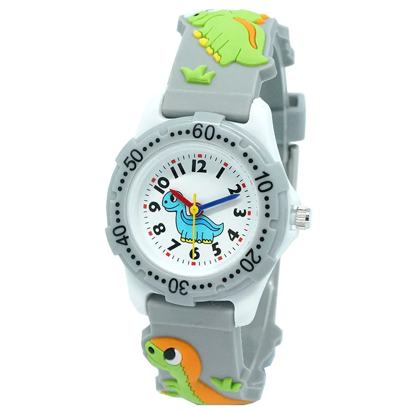 Cute Fashion New Cool Cartoon Dinosaur Digital Quartz Watches For Children Boys Girls Little Baby Students Learn Time Waterproof