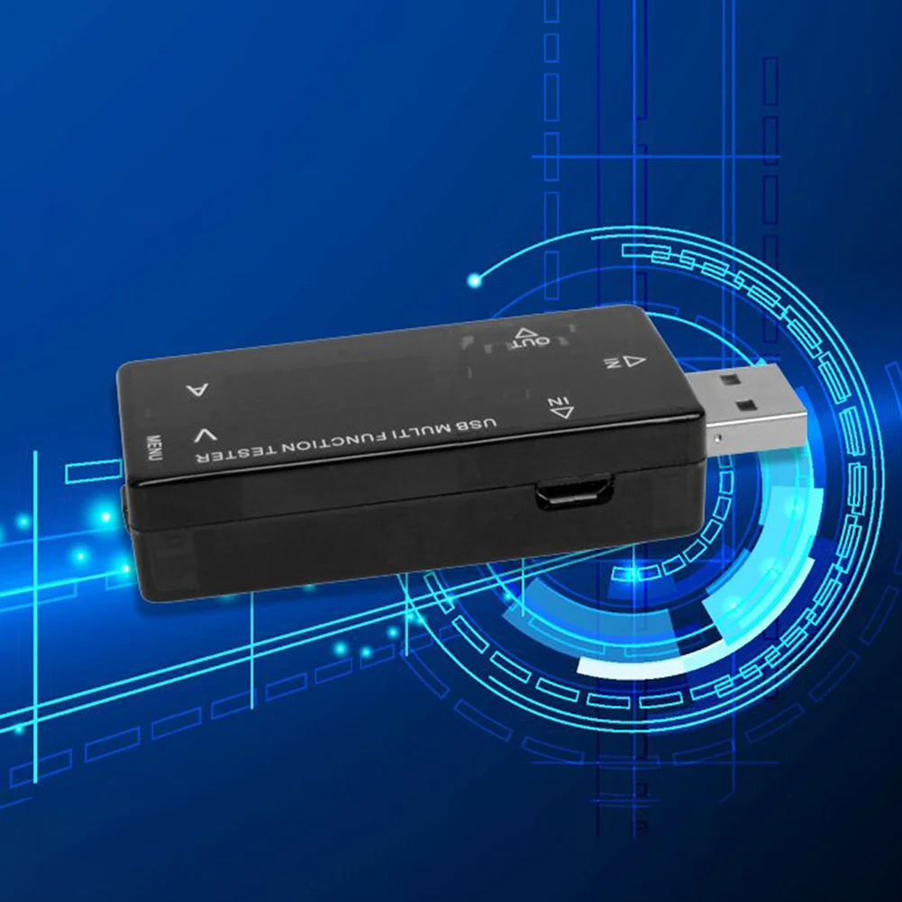 KWX A16 USB Voltage Current Tester with Dual Display Timer and Overcurrent Protection for Testing USB 2 0 Power Supply