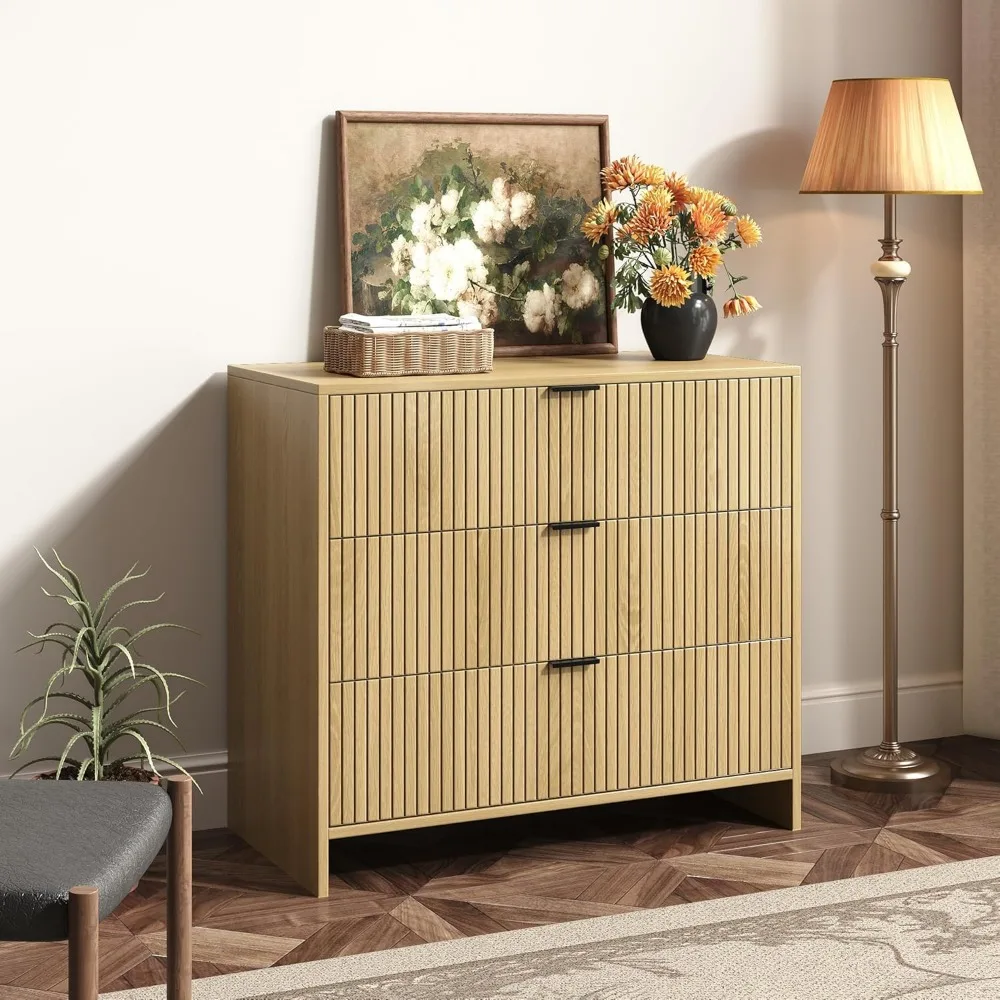 صندوق درج مخدد معاصر مقاس 32 بوصة مع مقابض معدنية لغرفة النوم وغرفة المعيشة وتخزين المدخل