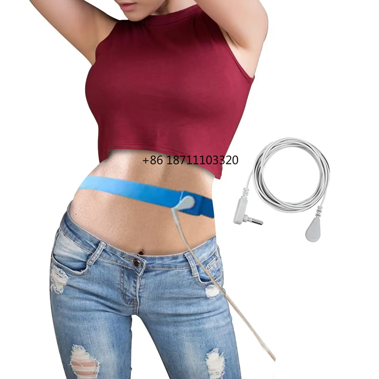 

Grounding Belt Band Waist Protection Breathable Back Brace Lumbar Support Belt Earthing Conductive Waist for Better Sleep