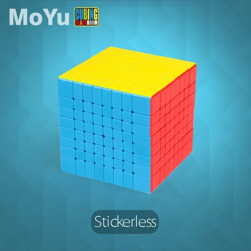 [ECube] MoYu MeiLong 8x8x8 Magic Cube Bez Naklejek Czarna Kostka Szybkościowa do Cubingu w Klasi - Rozmiar 8x8 MoYu Cubing