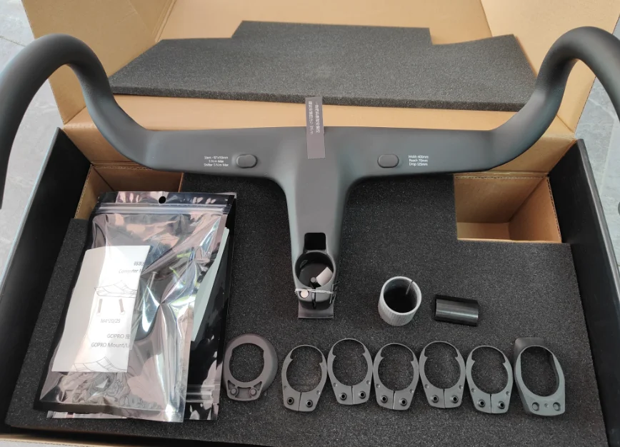 EXS AEROVER Carbon Road handlbar Integrated Gasket Accessories