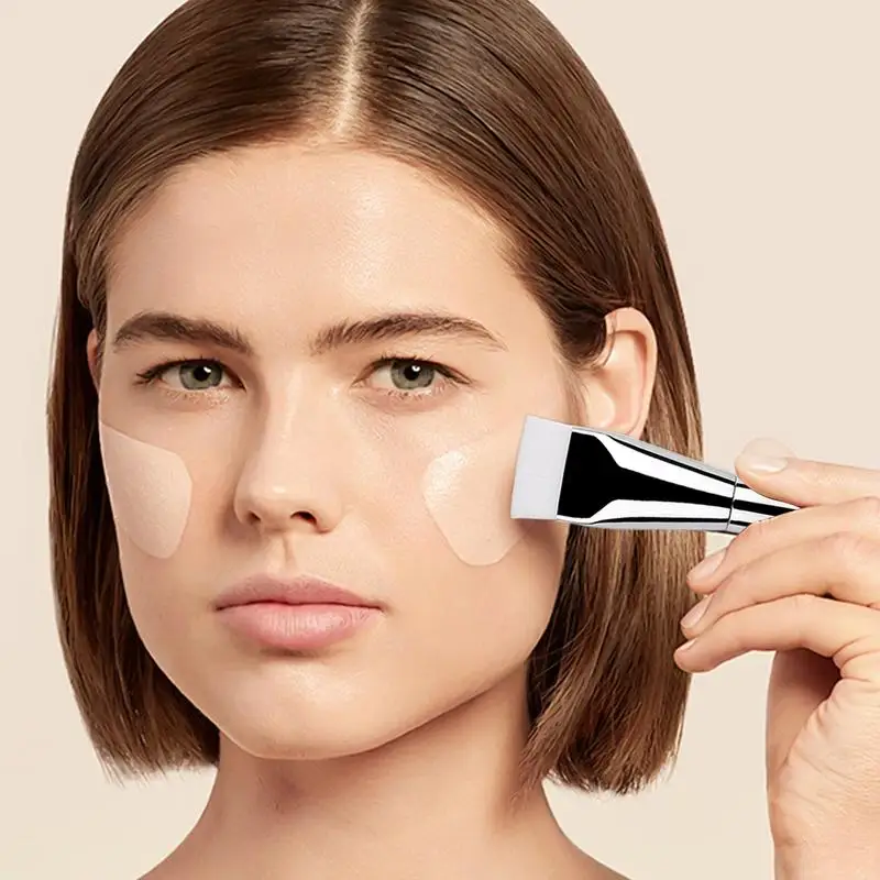 Flacher Foundation-Pinsel, flüssiger Make-up-Concealer, Foundation-Pinsel, Spachtel, ultradünnes Concealer-Pad, professionelle Make-up-Tools