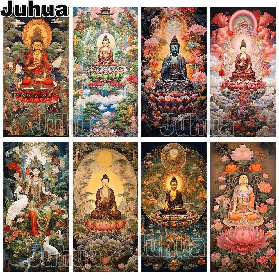 Tibetan goddess Tara Buddhist diy Diamond Painting New 2024 Cross Stitch guanyin buddha zen Full Diamond Mosaic Embroidery Art