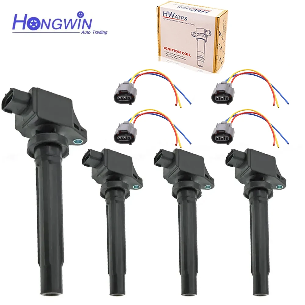 

4pcs Ignition Coils 33400-65J00 3340065J00 H6T11371 UF-562 FOR SUZUKI SX4 2.0L 2.7 V6 2007-2009 GRAND VITARA 2.7L 2006-2008 SET