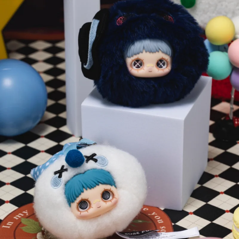 Maymei kawaii anime personagem boneca de pelúcia saco pingente caixa cega circo louco na moda brinquedo colecionável bonito dos desenhos animados presente aniversário