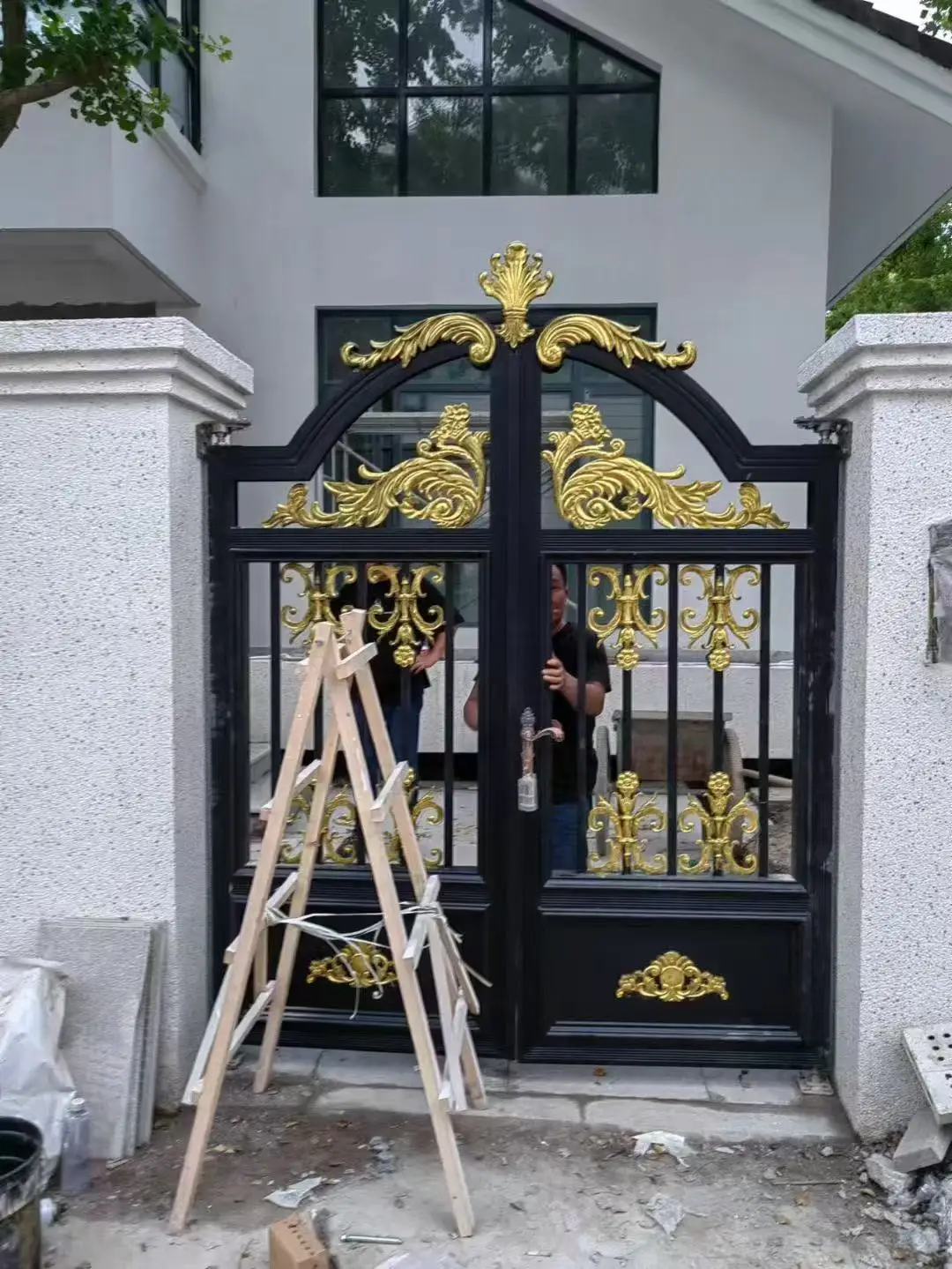 Luxury Aluminum Driveway Gates Metal Steel Gate Design
