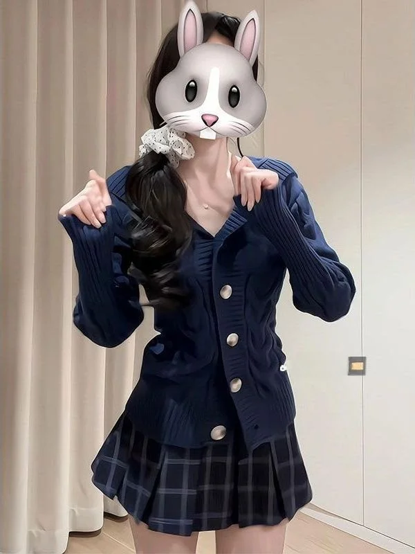 

Корейский студенческий вязаный ор Кардиган, женский зимний приталенный ор-пальто с шапкой, вязаный свитер, верхняя одежда