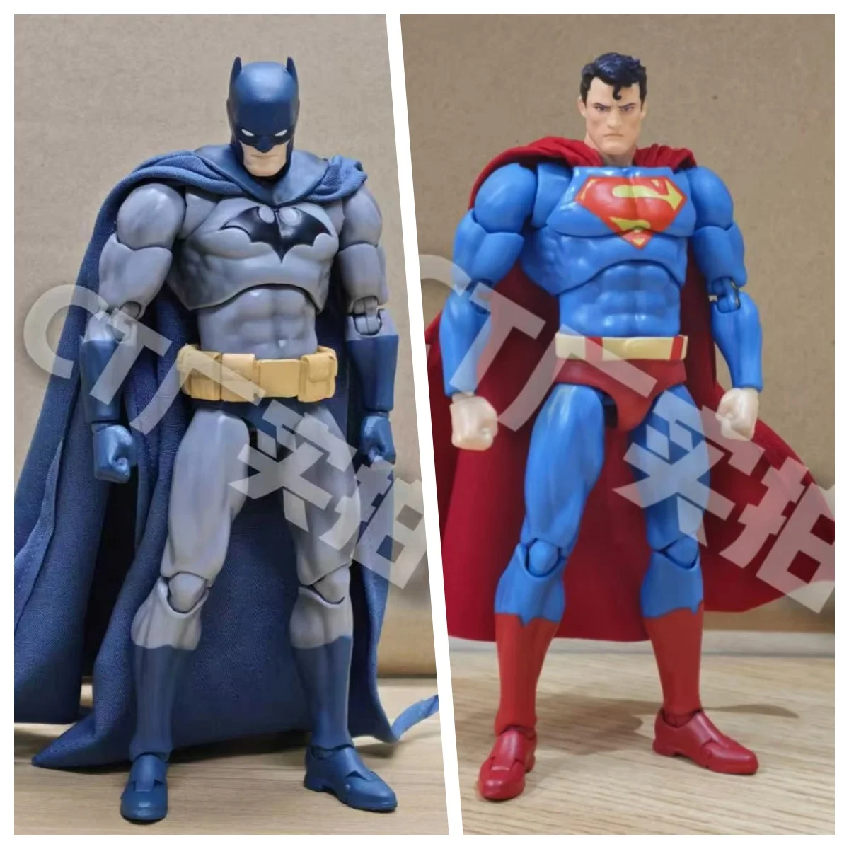 Figura de Acción Articulada de Batman y Superman de la Liga de la Justicia de DC, Versión Cómica, Azul, 16 cm, Modelo Coleccionable