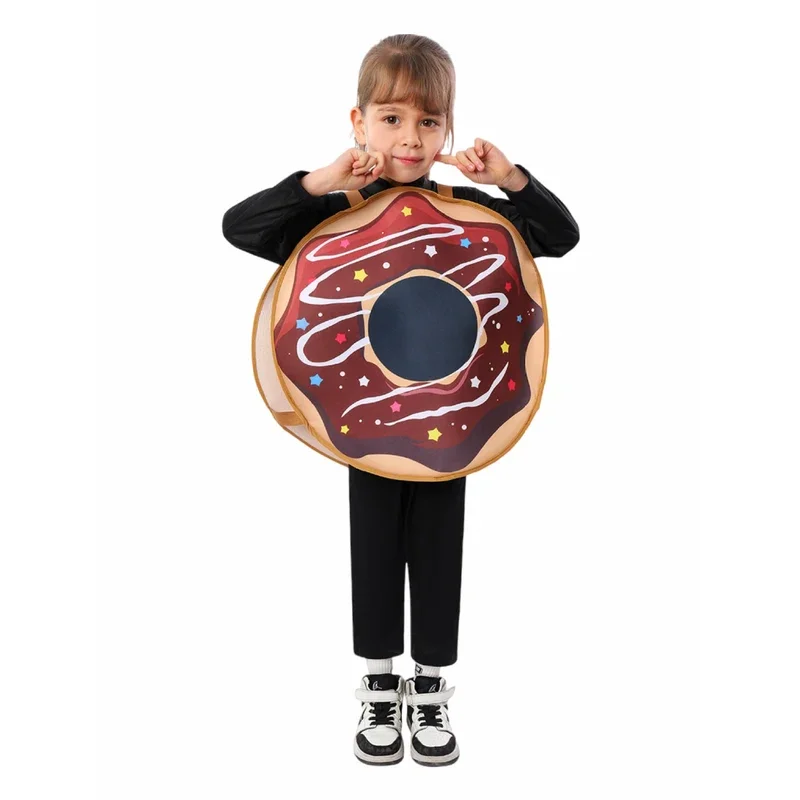 Lebensmittel Lustiges Kostüm Kinder Donut Schokolade Pizza Käse Marmelade Saft Wurst Hot Dog Cosplay Karneval Party Halloween Kostüm Requisiten
