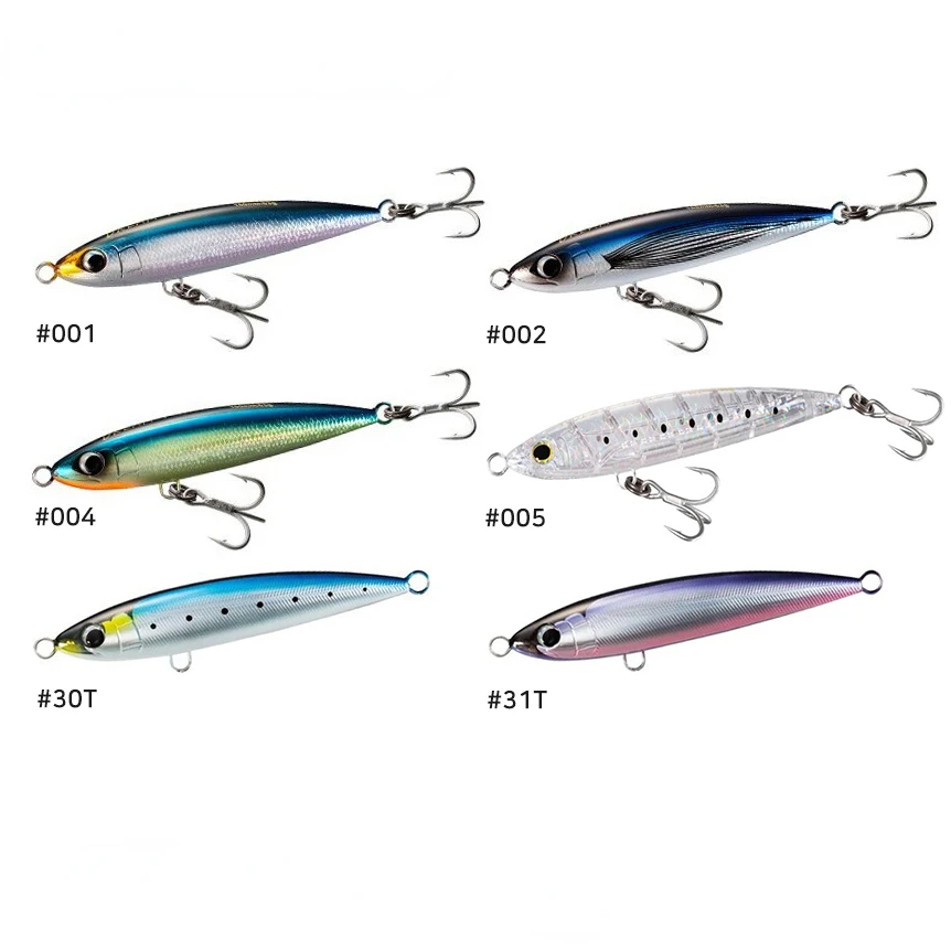 Wave Climbing Sea Fishing Pencil Bait Yellow Silver Golden Gun Lure Bait