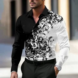 Fashion shirts a range of pink black men t shirts long sleeve high quality suit lapel shirts button down men's tops plus size