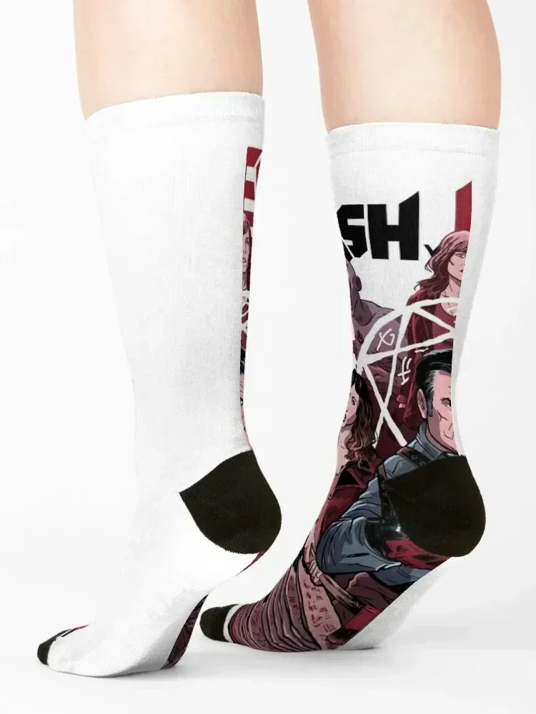 Ash Vs Evil Dead evil Socks happy funny sock hiphop Antiskid soccer Men's Socks Women's