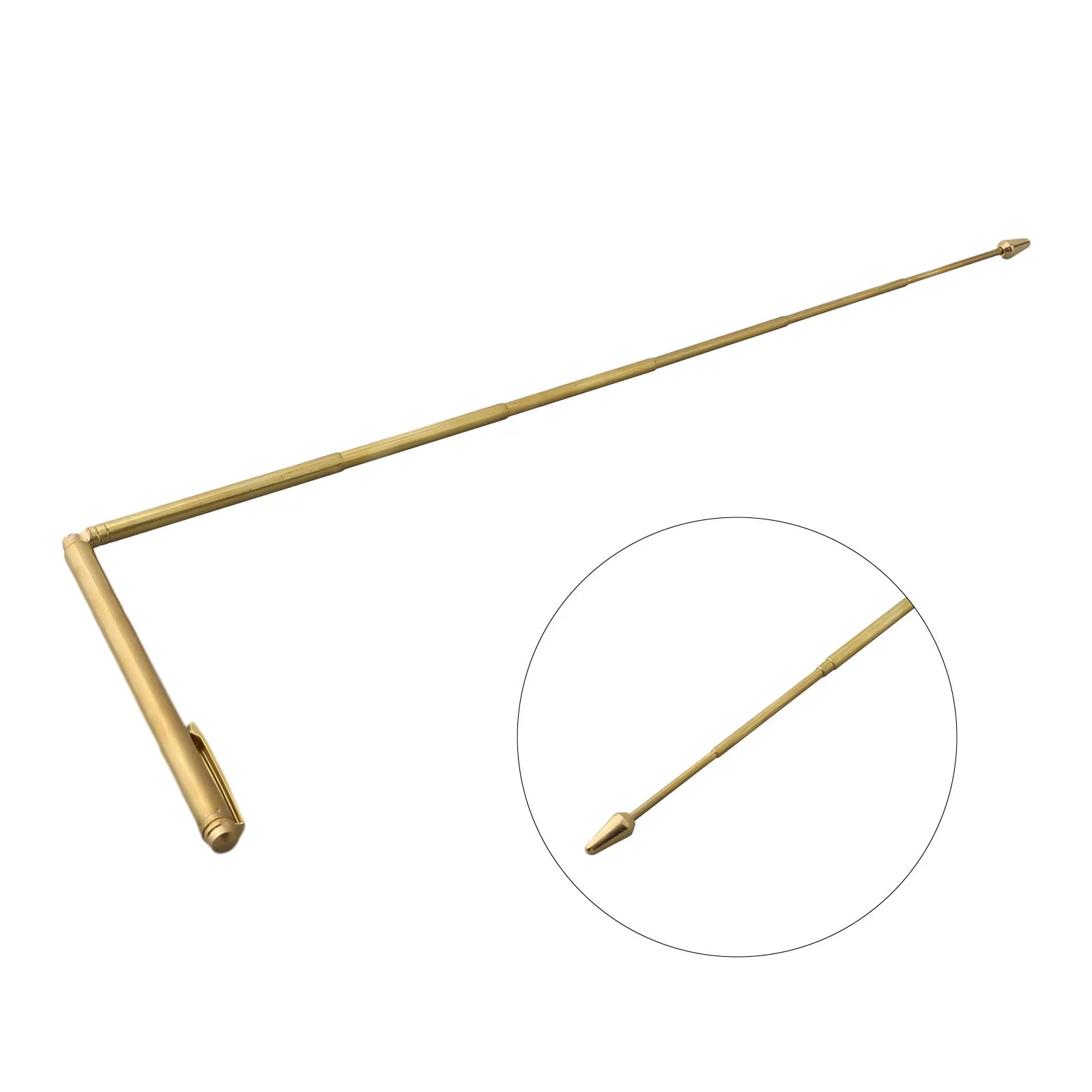 1PC 99.9% Copper Metal Detector Rod For Water/Treasure/Finding Tools Copper Dragon Seeking Dowsing Rod Water Witching Accessorie