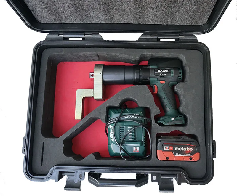 Chave de torque elétrica sem escova angular 12000nm, grau industrial diy com alça angular confortável para parafusos especiais