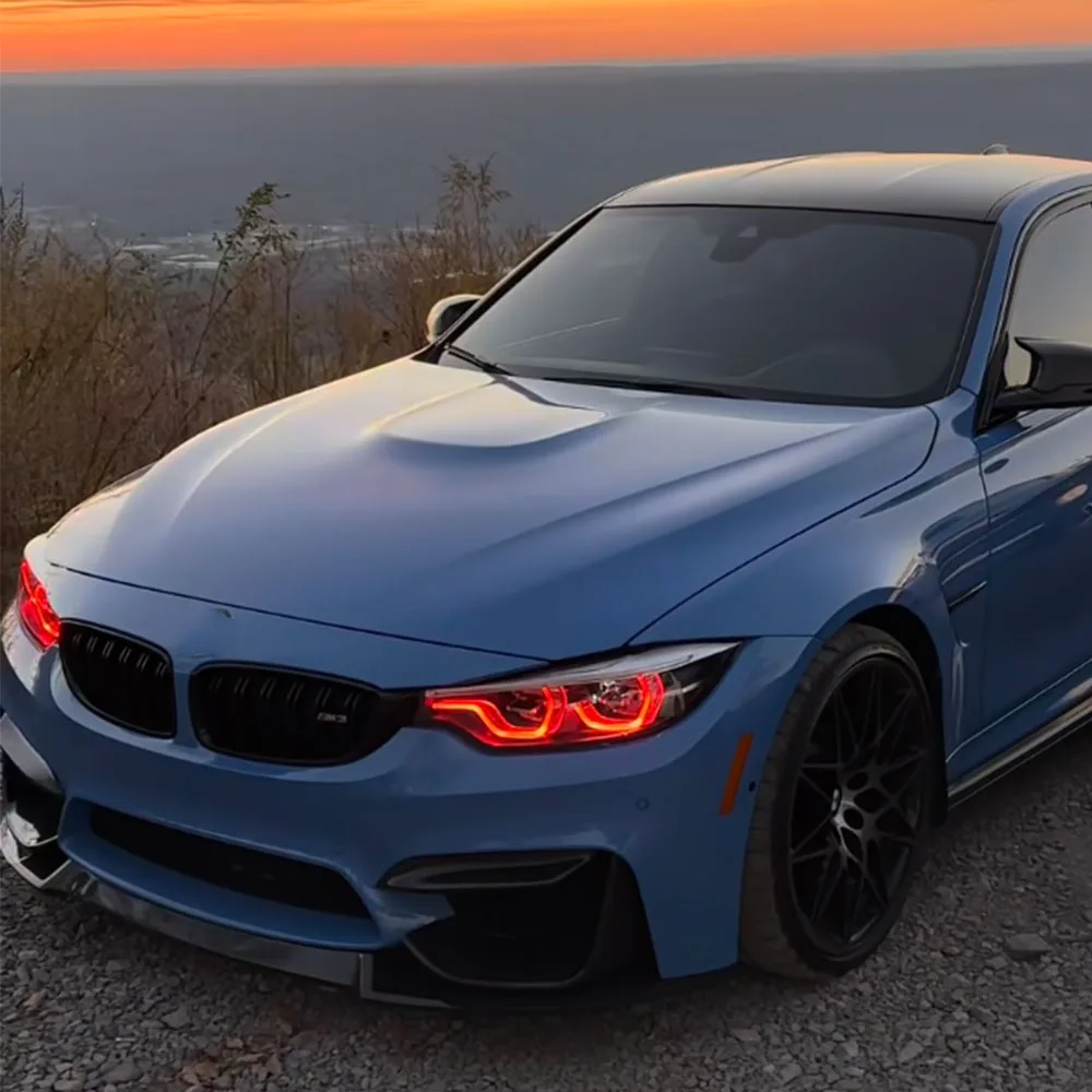 Nueva luz de circulación diurna amarilla para BMW M3 M4 F80 F32 F36 F33 F82 Módulos DRL de Ojos de Ángel Azul Rojo luces adaptables para coche