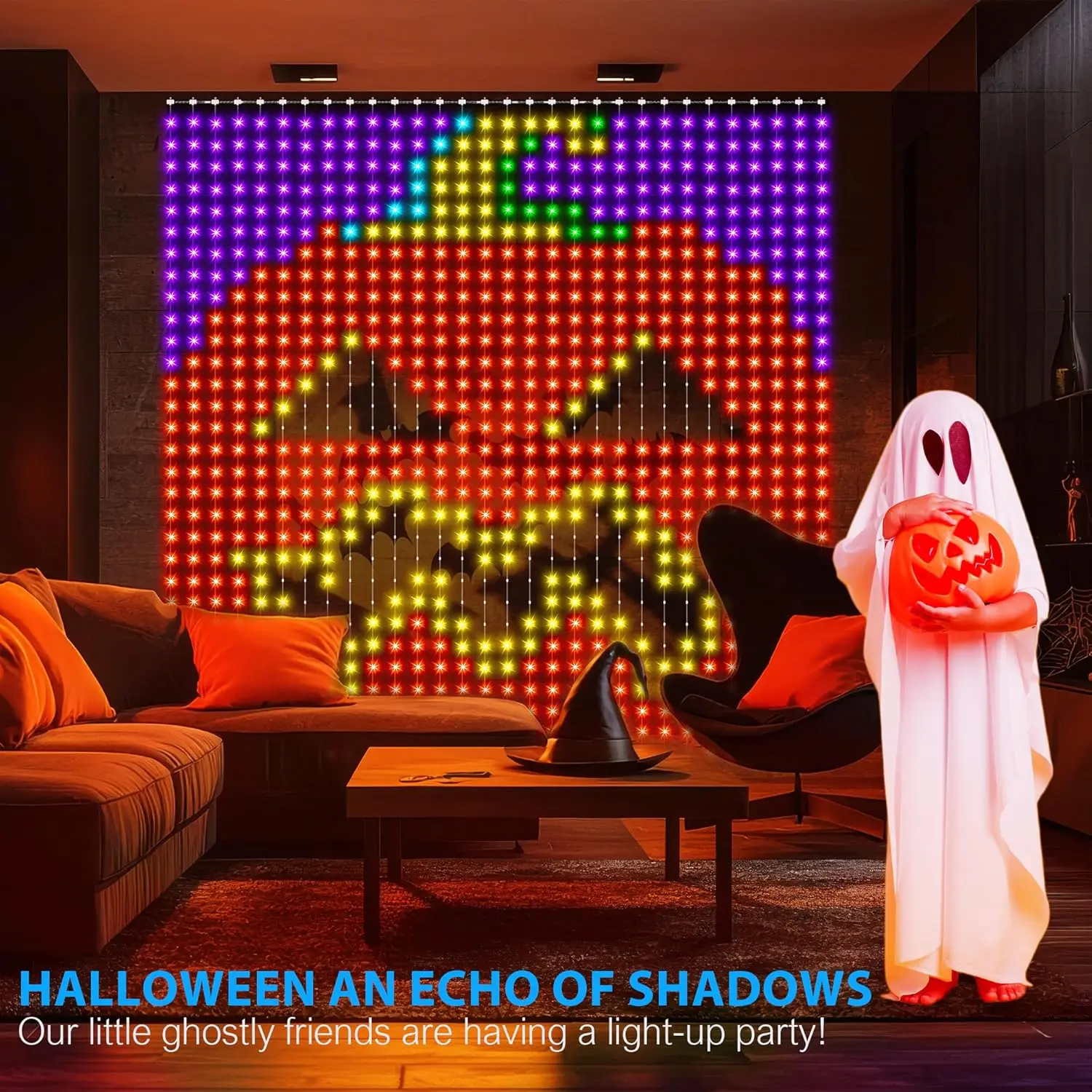 أضواء ستارة عيد الميلاد التطبيق الذكي التي تسيطر عليها بنفسك نمط النص الرسوم المتحركة LED جارلاند RGB سلسلة أضواء غرفة الزفاف ديكور عيد الميلاد