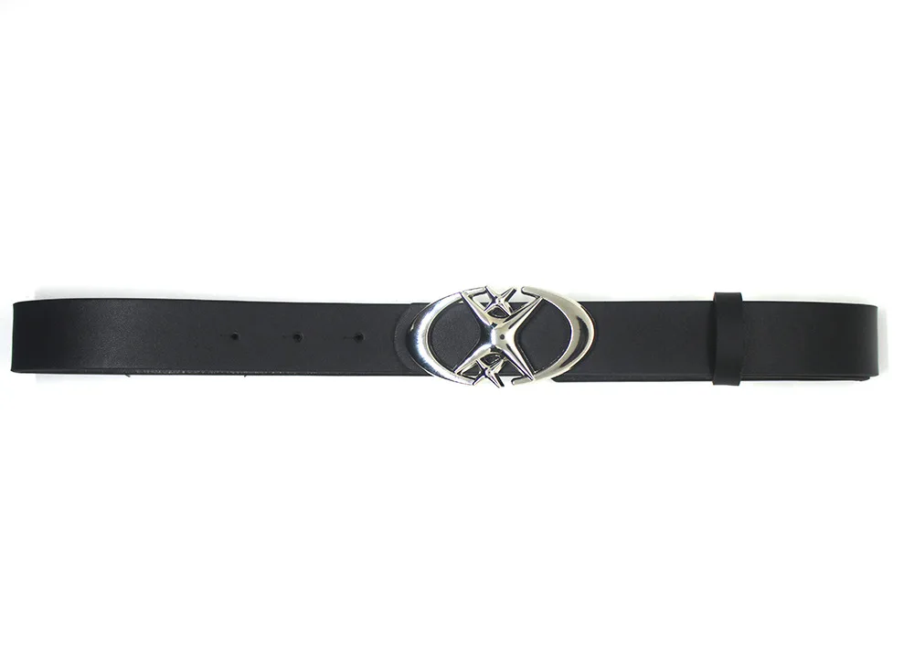 Stilvoller Gürtel mit ovaler Kreuz- und Metallschnalle, langlebig, einfach und universell kompatibel, Unisex-Geschenkidee für Männer und Frauen – Detail 3