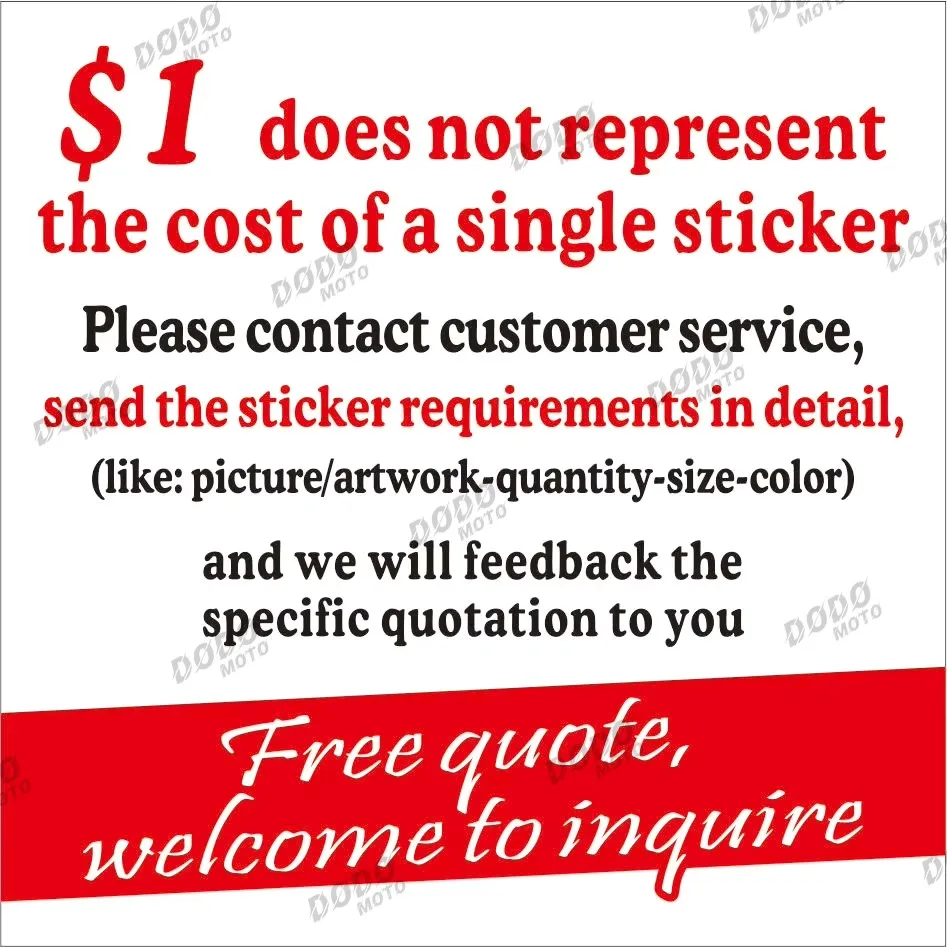 Motorbike Car Racing Custom Personalized Logo Text Graphics Anime Waterproof Decorative Stickers