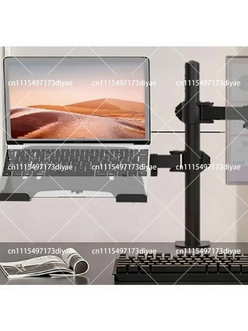 Dual Monitor Mount Stand Heavy Duty 8kg Capacity Full Motion Gas Spring Arm Desk Clamp Steel