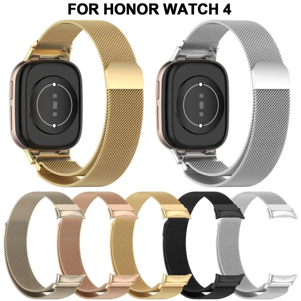 Replacement Metal Strap New Wrist Milanese Watchband Accessories Belt Bracelet for Honor Watch 4 Smart Watch