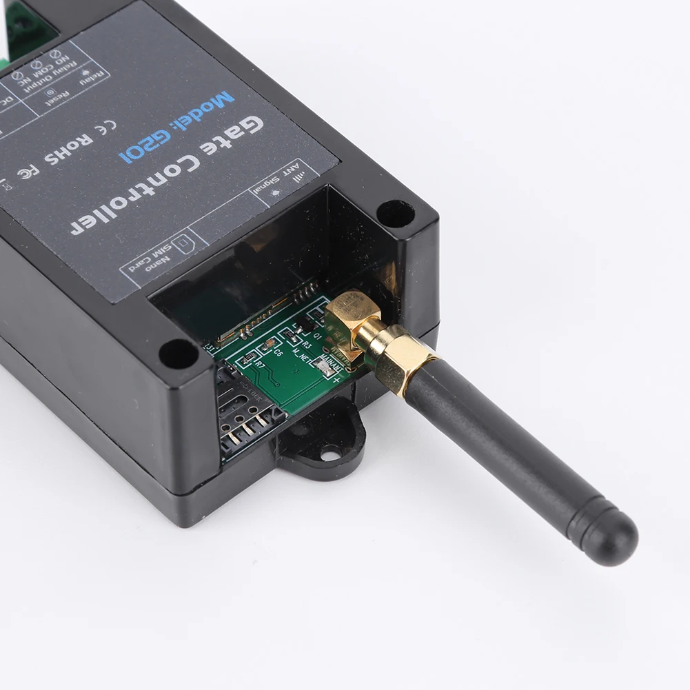 GSM 2/4G Remote Controller Gate Opener Relay Switch for Sliding Swing Garage Doors Shutters Gate Opener Antenna Interface