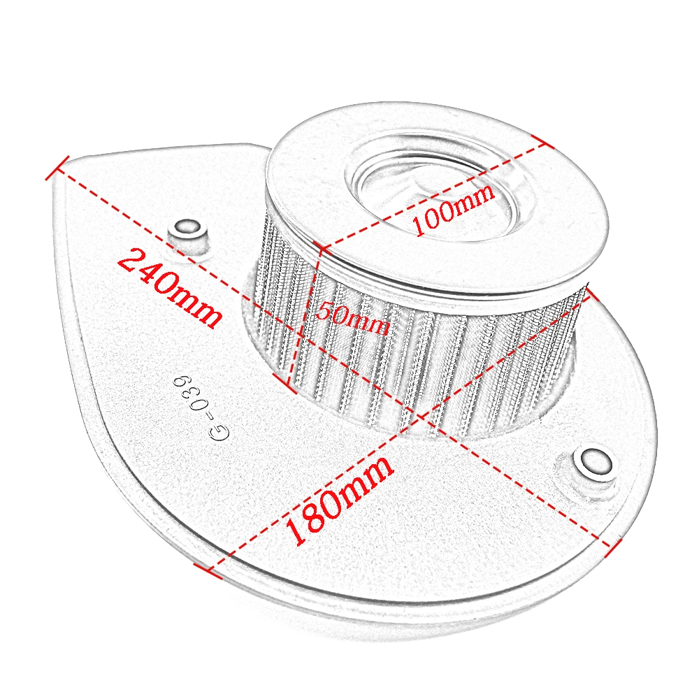 Motorcycle High Flow Engine Air Filter Intake Cleaner Element For Harley Davidson Street 750 XG500 XG750 2015 2019