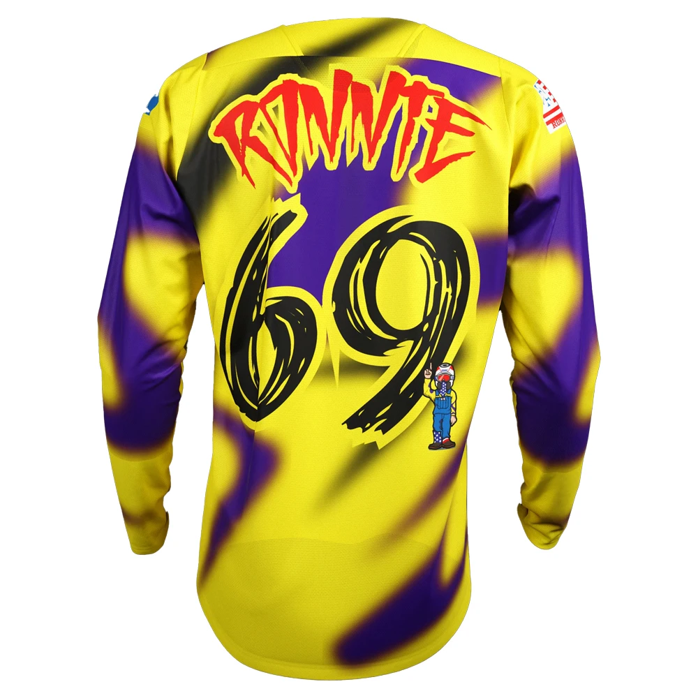 450 SMX Ronnie Mac traje de motociclismo hombres y mujeres Motocross de gran tamaño transpirable de secado rápido camisa deportiva de manga larga