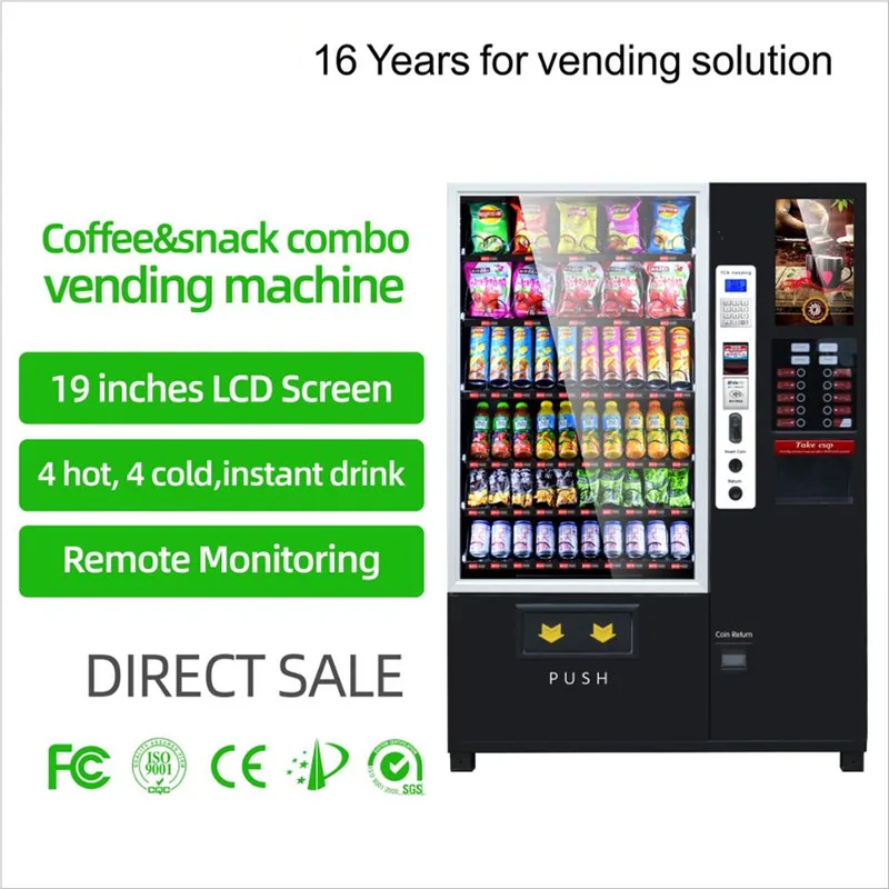 Smart Sticker Hot Water Vending Machine Cup Noodle And Ramen Vending Machine Self Service Kiosk Coffee for Foods and Drinks