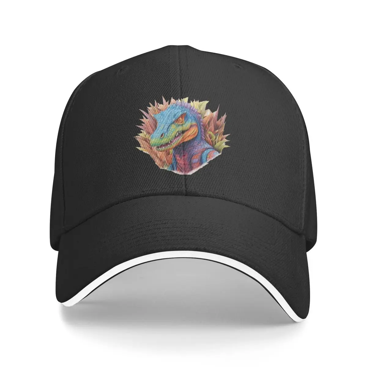 Dinosaur Baseball Cap Pencil Art Colored Cartoon Rock Trucker Hat Wholesale Female Vintage Logo Baseball Caps