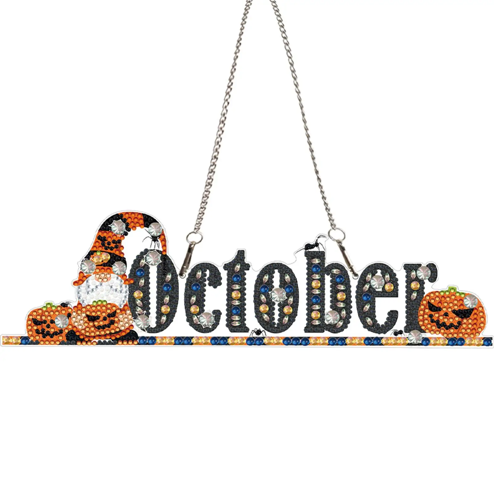 

Подвеска-гном 2D плоская, для самостоятельного изготовления, с алмазной мозаикой из страз, односторонняя, для окон, украшение для дома, подвеска-шарм