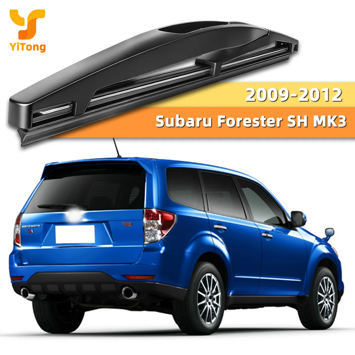 Yitong Is Suitable For Subaru Forester SH MK3 2009-2012 The Rear Windshield Wiper Blades Are All Day Silent And Replaceable Auto