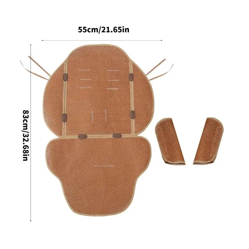U13F Summer Baby Strollers Cushion Liner Soft Cushion Comfortable Cooling Pad Breathable Infat Pram Carriage Pad