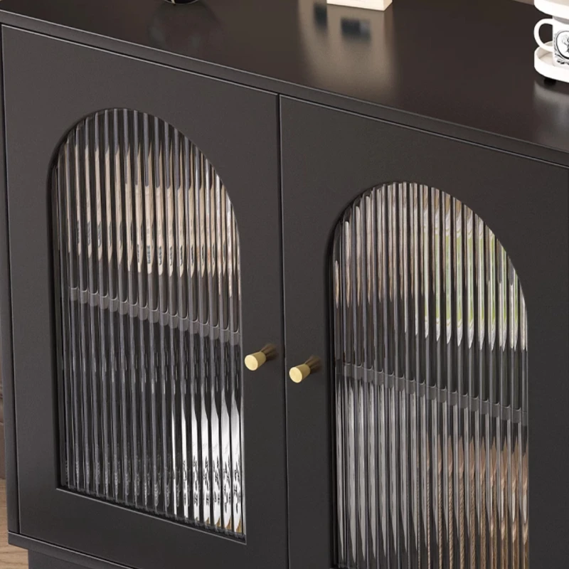 Armario lateral de comedor de pizarra, mueble para té sencillo y moderno para sala de estar, entrada retro, muebles de cocina para credenza madia móvil para el hogar
