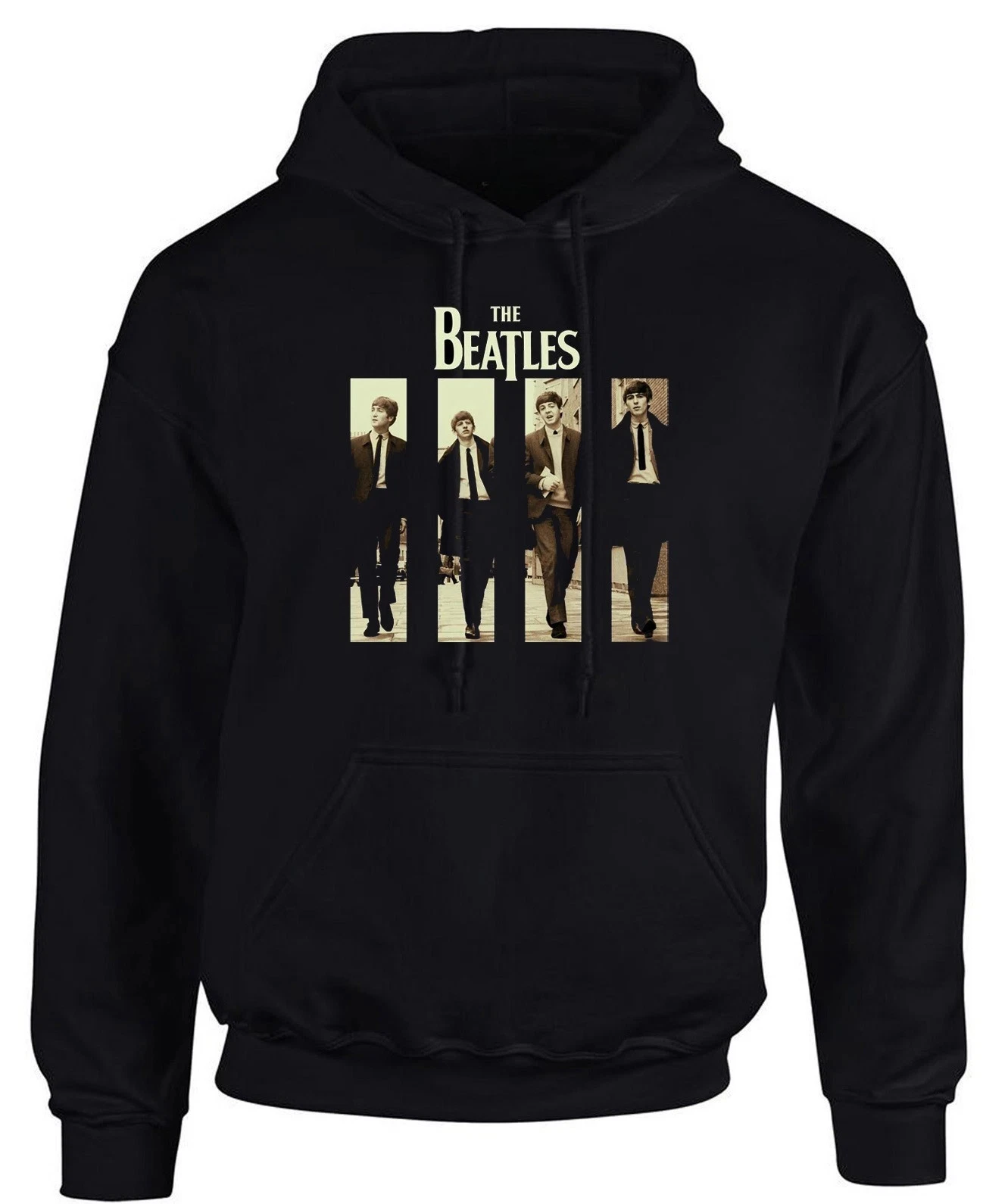 The Beatles Rock Music Logo estampado gráfico sudaderas con capucha holgadas y cálidas para hombres y mujeres Casual Otoño e Invierno tendencia de moda de lujo