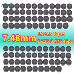 Shim 7.48mm 1.20-3.50 Moto Adjustable Valve Gasket Complete Valve Shim Cams 1.225-3.475 for Yamaha Kawasaki Honda Suzuki 1.85