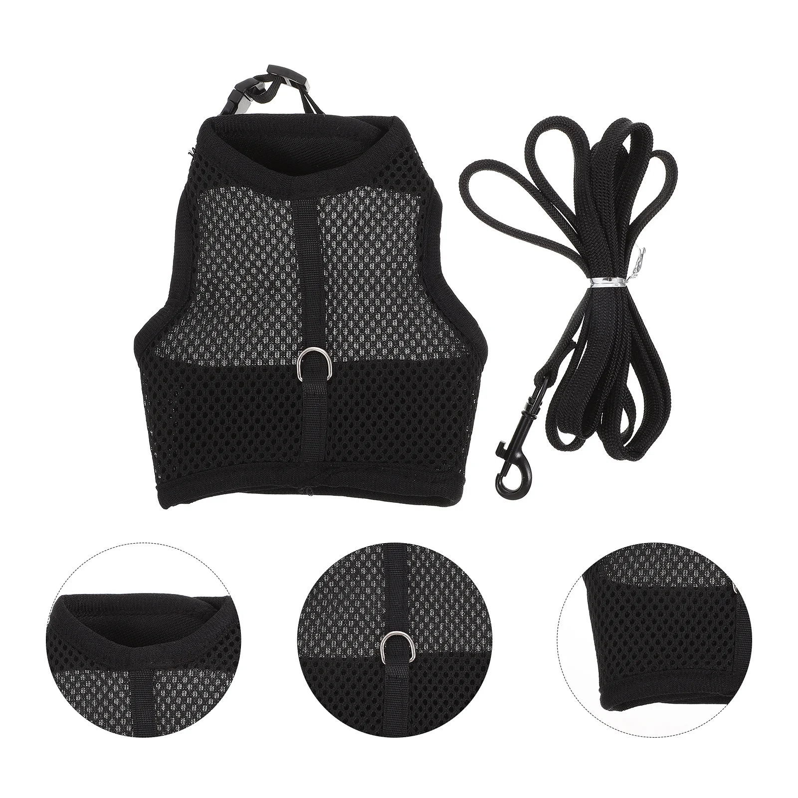 

1 set 1 Set Pet Harness Leash For Small Pets Breathable Bunny Vest Rabbit Walking Supplies Outdoor Guinea Pig Harness Set