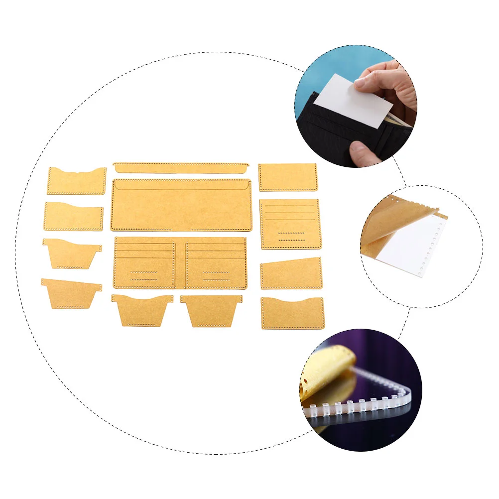 Handmade Goods Drawing Acrylic Short Clip Template Patterns Wallet Templates Stencils Tool Production Sewing